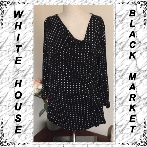 WHBM asymetric neckline knit top - Picture 1 of 4